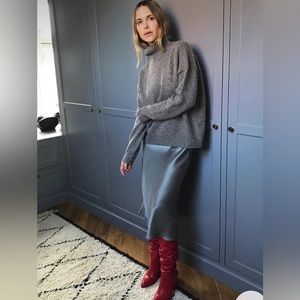 Slip skirt black ( midi length)